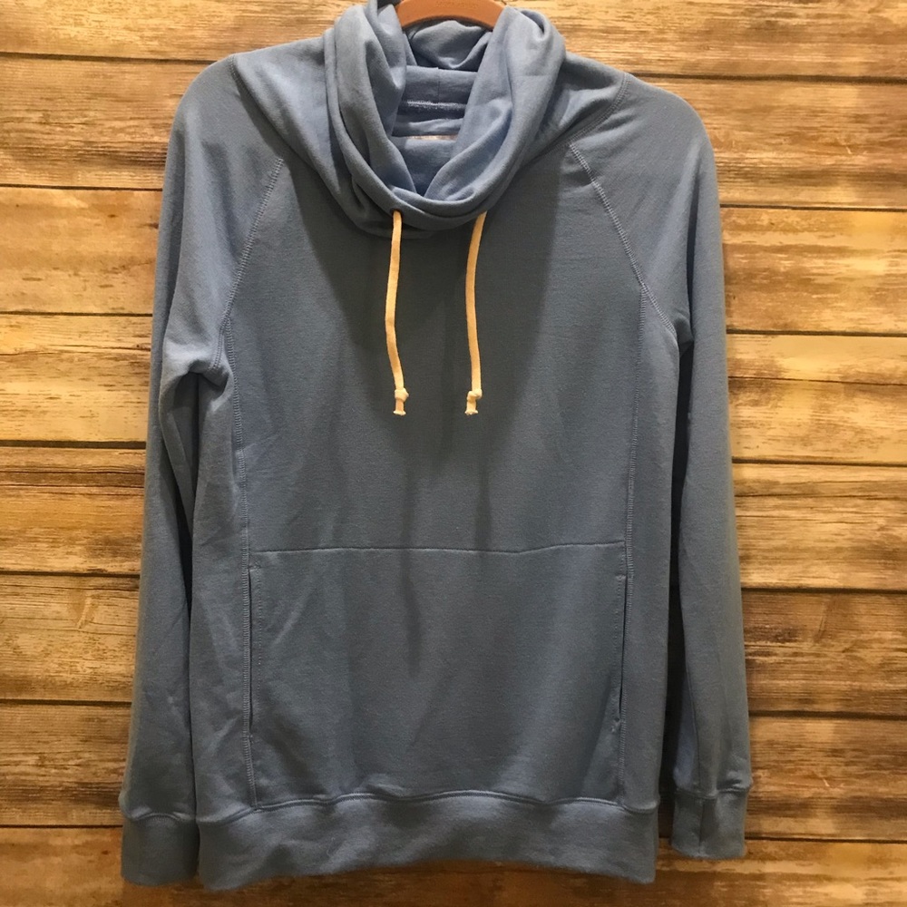 Champion Tops Blue Cowl Neck Pullover sweatshirt